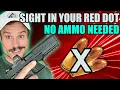 Sight in your Red Dot without Shooting - Do it from your couch