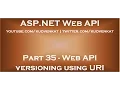 Web API versioning using URI