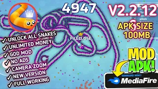 Snake io MOD MENU v2 2 126 MOD APK Unlock All Snake Accessories Unlimited Money Gold Gem
