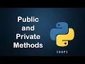 Public vs private attributes in python OOP tutorial in python in Lesson 7