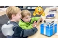iPad Shopping at Best Buy with Kids Playing with iPads Unboxing and initial impression