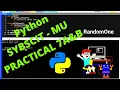 Python Programming - Practical 7A 7B