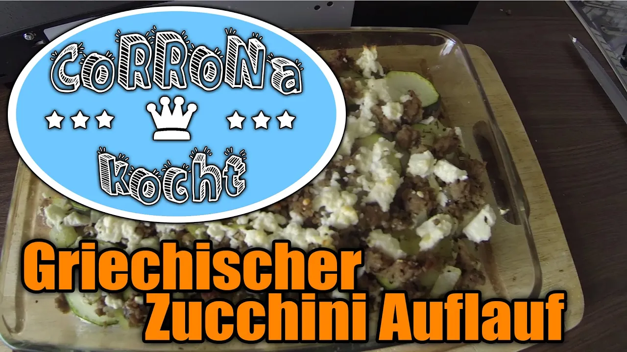 Hackfleischauflauf mit Zucchini und Kartoffeln im Ofen