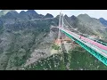 Download Lagu World's tallest Huajiang Gorge Bridge A Full Complete Cinematic View of Mountain \u0026 Canyon \u0026 Mountain
