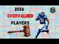 5 Overvalued Players to AVOID in Auction Drafts Fantasy Football 2026