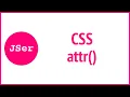 Do you really know CSS - attr JSer