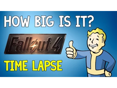 How Big is Fallout 4 | Time Lapse Walk Across The Wastelands | #13