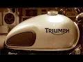 Triumph Scrambler Makeover Day 9 Tank Decals and Motone Krait Seat
