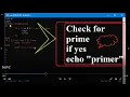 Check for Prime number Bash Programming Linux Shell Scripting