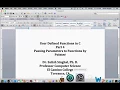 User Defined Functions in C Part4 Passing Parameters to Functions by Pointer