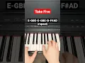 Take Five Dave Drubeck - piano tutorial