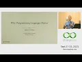 Why Programming Languages Matter by Andrew Black