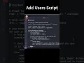 Automate User Creation with a Shell Script RHCSA Tutorial
