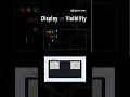 Display vs Visibility properties in CSS