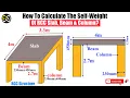 How To Calculate The Self Weight Of RCC Slab Beam Column