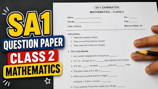 Class 2 Mathematics SA1 QUESTION PAPER || SPLENDIDMOMS