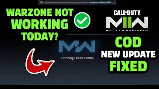 How To FIX Cod Fetching Online Profile Stuck Why Is My Warzone Not Working Call Of Duty Update
