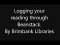 Beanstack tutorial Logging your reading