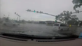 Deep flooding in downtown Norfolk