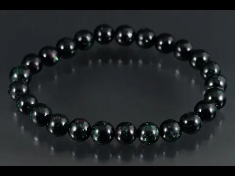 ルビーイングリーンマイカ 7mm玉ブレスレット｜天然石通販キラリ石