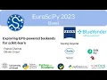 EuroSciPy 2023 - Exploring GPU-powered backends for scikit-learn