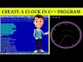 DESIGN OF CLOCK IN C LANGUAGE C GRAPHICS PROGRAM Rohit Tech Study C LANGUAGE C project