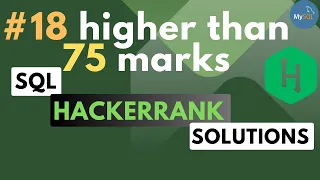 HackerRank SQL Solution higher than 75 marks SQL Data Analyst Explorers