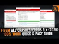 How To Fix FiveM All Crashes Errors in 2026 GTA5 - b2699 exe sub