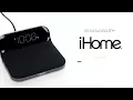 iHome POWERVALET Alarm Clock with Qi Wireless Charger and USB Charger iW18