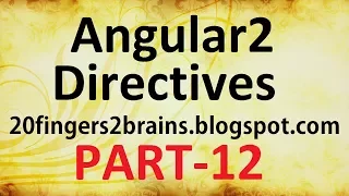 Angular 2 - Directives