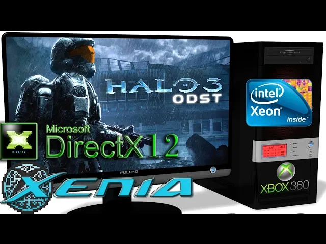 XENIA DX12 [Xbox 360] - Halo 3: ODST [Ingame] DirectX 12 api #2