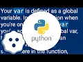 Why does python behave this way with variables