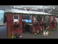 Texas Co-Workers Convert Business Cubicles Into Christmas Cottage