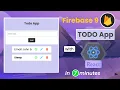 I built todo app in 7 mins with React Firebase Firebase SDK 9 React Todo CRUD App 2022