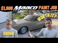 1000 MIATA MAACO PAINT JOB WE GOT SCREWED