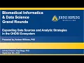 Dr Andrew Williams and Expanding Data Sources Analytic Strategies in the O SI Ecosystem