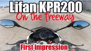Download Lifan KPR200 First ride on the freeway , how capable is it #KRP200 #Lifan MP3