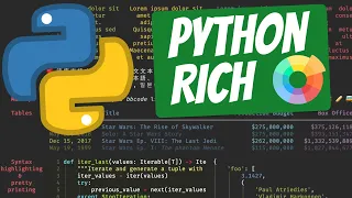 Python Rich - The BEST way to add Colors Emojis Tables and More