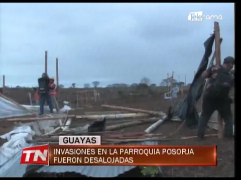 Invasiones en la parroquia Posorja fueron desalojados