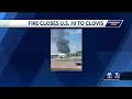 Highway 70 closed due to fire in Portales
