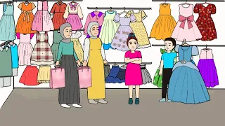 رحنا نشتري ملابس العيد بس (توتة ام ذوق الصعب)🎀😕#ميمو #ازولة #علوش # توتة