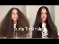 Download Lagu Curly to Straight Hair Tutorial MP3
