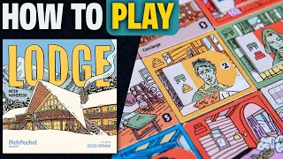 Lodge How to Play Learn to Play in 8 Minutes Tile Placement Board Game Tutorial