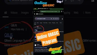 Online mai qbasic program kaise banaye Qbasic Online Tutorial