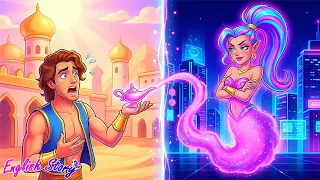 When a Modern 5.0 Genie Travels to the Past! 🧞‍♀️📜 👑 WOA English Fairy Tales 🏰 Stories for Adults