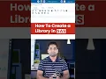 How to Create a Library in SAS