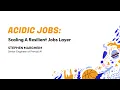 RubyConf 2024 ACIDic Jobs Scaling a resilient jobs layer by Stephen Margheim