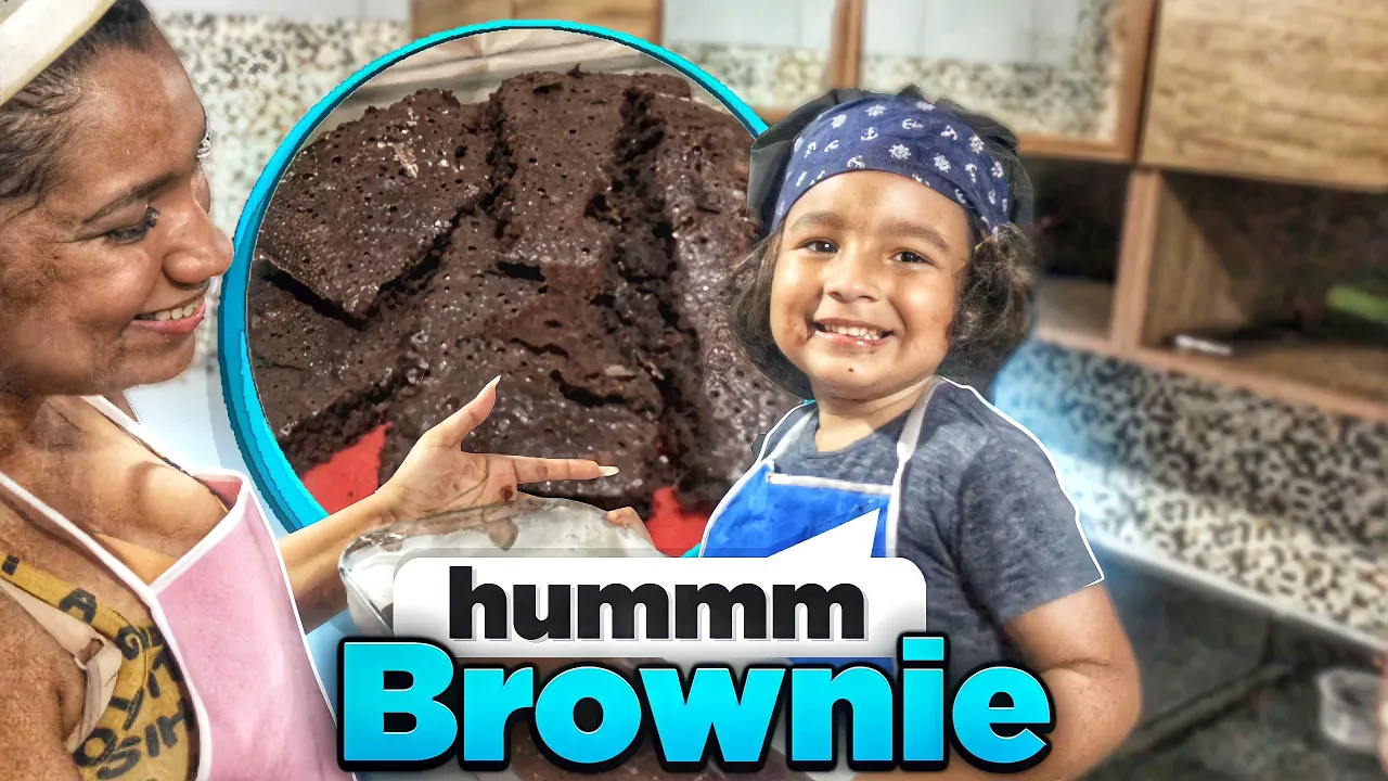 RECEITA DE BROWNIE DE CHOCOLATE COM A MAMÃE