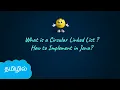 Circular Linked List in Java Data Structures in Tamil Logic First Tamil