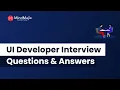 Top 30 UI Developer Interview Questions And Answers Front End Developer Interview Questions